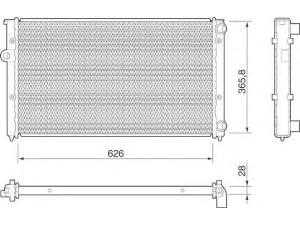 MAGNETI MARELLI 350213810000 radiatorius, variklio aušinimas 
 Aušinimo sistema -> Radiatorius/alyvos aušintuvas -> Radiatorius/dalys
1H0121253AE, 1HO121253AE