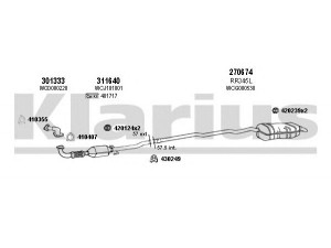 KLARIUS 120322E išmetimo sistema 
 Išmetimo sistema -> Išmetimo sistema, visa