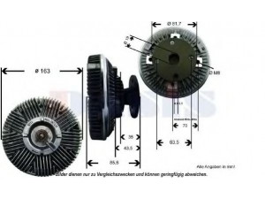 AKS DASIS 448016N sankaba, radiatoriaus ventiliatorius
