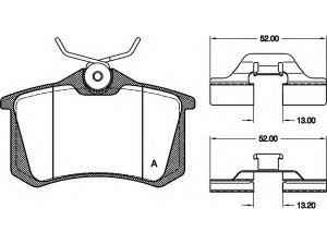 OPEN PARTS BPA0263.03 stabdžių trinkelių rinkinys, diskinis stabdys 
 Techninės priežiūros dalys -> Papildomas remontas
1J0698451F, 8E0698451B, 410606678R