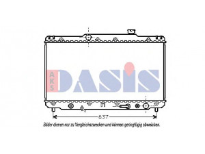 AKS DASIS 210950N radiatorius, variklio aušinimas 
 Aušinimo sistema -> Radiatorius/alyvos aušintuvas -> Radiatorius/dalys
1640003060, 1640003061, 1640074760