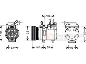 VAN WEZEL 8200K159 kompresorius, oro kondicionierius 
 Oro kondicionavimas -> Kompresorius/dalys
97701-17000, 97701-25200, 9770117000