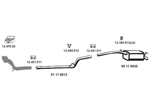EBERSPÄCHER 12_825 išmetimo sistema 
 Išmetimo sistema -> Išmetimo sistema, visa