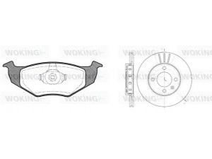 WOKING 87093.01 stabdžių rinkinys, diskiniai stabdžiai 
 Stabdžių sistema -> Diskinis stabdys -> Stabdžių remonto rinkinys
6N0615301C, 6N0698151, 6N0615301C