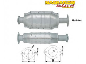 MAGNAFLOW 86304 katalizatoriaus keitiklis 
 Išmetimo sistema -> Katalizatoriaus keitiklis
7700809333, 7700819157, 7700821573