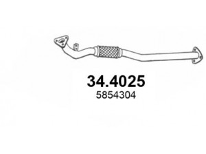 ASSO 34.4025 išleidimo kolektorius 
 Išmetimo sistema -> Išmetimo vamzdžiai
55557529, 5854304