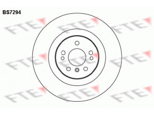 FTE BS7294 stabdžių diskas 
 Stabdžių sistema -> Diskinis stabdys -> Stabdžių diskas
164 421 05 12, 164 421 14 12