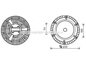 AVA QUALITY COOLING MEC251 sankaba, radiatoriaus ventiliatorius 
 Aušinimo sistema -> Radiatoriaus ventiliatorius
0002006722