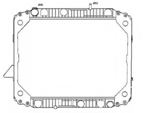 NRF 507670 radiatorius, variklio aušinimas 
 Aušinimo sistema -> Radiatorius/alyvos aušintuvas -> Radiatorius/dalys
6735000103, 6735000403, 6735000603