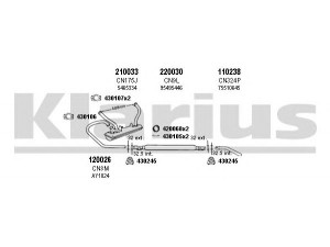 KLARIUS 180210E išmetimo sistema 
 Išmetimo sistema -> Išmetimo sistema, visa