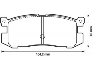 BENDIX 572169B stabdžių trinkelių rinkinys, diskinis stabdys 
 Techninės priežiūros dalys -> Papildomas remontas
3395842, E92Z2200A, F32Z2200B, FB712628ZA