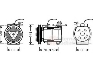 VAN WEZEL 8200K124 kompresorius, oro kondicionierius 
 Oro kondicionavimas -> Kompresorius/dalys
HR780151, HR780152