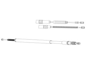 CEF DM02176 trosas, stovėjimo stabdys 
 Stabdžių sistema -> Valdymo svirtys/trosai
6314201285, 6314202185