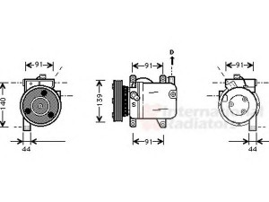 VAN WEZEL 1300K001 kompresorius, oro kondicionierius 
 Oro kondicionavimas -> Kompresorius/dalys
92600-2J004, 92600-2J005, 926002J004