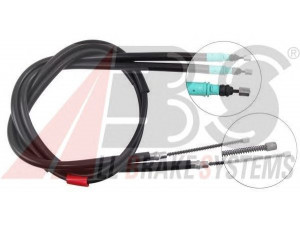 A.B.S. K12256 trosas, stovėjimo stabdys 
 Stabdžių sistema -> Valdymo svirtys/trosai
6025 370 468