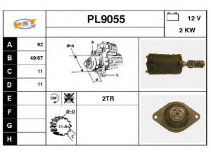 SNRA PL9055 starteris
2873213T