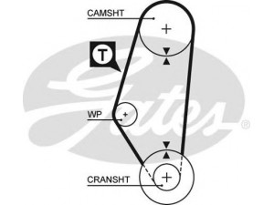 GATES 5311 paskirstymo diržas 
 Techninės priežiūros dalys -> Papildomas remontas
030109119A, 030109119A, 030109119B