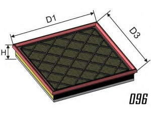 MISFAT P465A oro filtras 
 Filtrai -> Oro filtras
13272719, 834126, 13272719