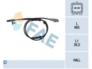 FAE 78118 jutiklis, rato greitis 
 Elektros įranga -> Jutikliai
96.536.631, 96.536.631.80, 4545.E8