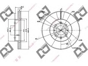 DJ PARTS BD1045 stabdžių diskas 
 Dviratė transporto priemonės -> Stabdžių sistema -> Stabdžių diskai / priedai
45251-S5H-T10, 45251-S6D-E10, 45251-SCC-900