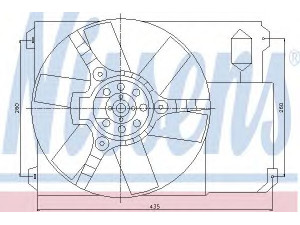 NISSENS 85020 ventiliatorius, radiatoriaus 
 Aušinimo sistema -> Oro aušinimas
1305559080, 1328088080, 1305559080