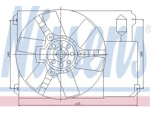 NISSENS 85020 ventiliatorius, radiatoriaus 
 Aušinimo sistema -> Oro aušinimas
1305559080, 1328088080, 1305559080