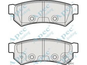 APEC braking PAD2011 stabdžių trinkelių rinkinys, diskinis stabdys 
 Techninės priežiūros dalys -> Papildomas remontas
95280739