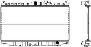 SAKURA  Automotive 1210-0113 radiatorius, variklio aušinimas