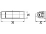 HELLA 2KA 008 224-307 Valstybinio numerio apšvietimas