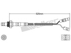 WALKER PRODUCTS 250-23066 lambda jutiklis 
 Variklis -> Variklio elektra
25172636
