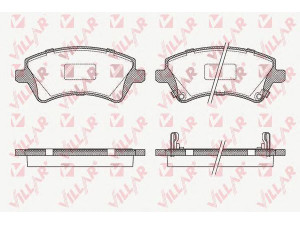 VILLAR 626.1002 stabdžių trinkelių rinkinys, diskinis stabdys 
 Techninės priežiūros dalys -> Papildomas remontas
0446502061, 0446502130