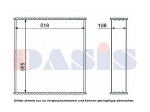 AKS DASIS 686853N šerdis, radiatorius