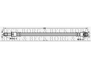 BORG & BECK BBH7782 stabdžių žarnelė 
 Stabdžių sistema -> Stabdžių žarnelės
1460255, 1520323, 1671646, 6G91 2282-EF