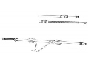 CEF FO02223 trosas, stovėjimo stabdys 
 Stabdžių sistema -> Valdymo svirtys/trosai
4041996, 4116932, 4122075, 4331046