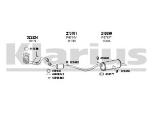 KLARIUS 631064E išmetimo sistema 
 Išmetimo sistema -> Išmetimo sistema, visa