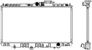 SAKURA  Automotive 1210-0106 radiatorius, variklio aušinimas