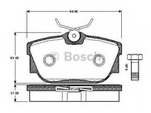 BOSCH 0 986 TB2 375 stabdžių trinkelių rinkinys, diskinis stabdys
701 698 451, 7D0 698 451, 7D0 698 451 D