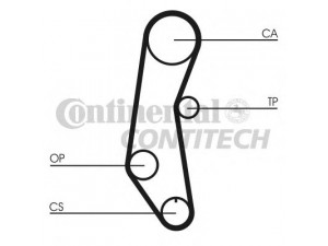 CONTITECH CT650 paskirstymo diržas 
 Techninės priežiūros dalys -> Papildomas remontas
4250074, 4452647, 71739899, 4250074