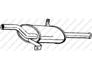 BOSAL 145-151 galinis duslintuvas 
 Išmetimo sistema -> Duslintuvas
20100-65M01, 20100-65M02, B010M-85A04CA
