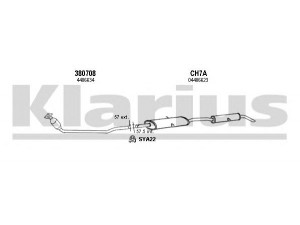 KLARIUS 220008U išmetimo sistema 
 Išmetimo sistema -> Išmetimo sistema, visa