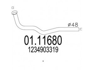 MTS 01.11680 išleidimo kolektorius 
 Išmetimo sistema -> Išmetimo vamzdžiai
1234903319