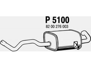 FENNO P5100 galinis duslintuvas 
 Išmetimo sistema -> Duslintuvas
8200189571, 8200276003