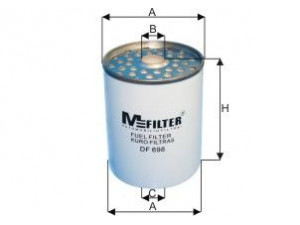MFILTER DF 698 kuro filtras 
 Techninės priežiūros dalys -> Papildomas remontas
4 531 059, 45 310 059 A, 798 4781