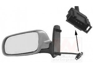 VAN WEZEL 5879817 išorinis veidrodėlis 
 Kėbulas -> Keleivių kabina -> Durys/dalys
3B1857521, 4A0857507GRU, 7M3857507J01C