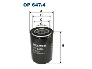 FILTRON OP647/4 alyvos filtras
1582036, 1582037, 1582038, 785F6714AA1A