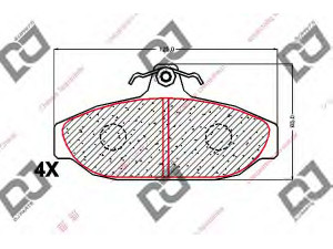 DJ PARTS BP1898 stabdžių trinkelių rinkinys, diskinis stabdys 
 Techninės priežiūros dalys -> Papildomas remontas
2701751, 2701951, 2711740, 2711844