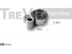 TREVI AUTOMOTIVE KD1406 paskirstymo diržo komplektas 
 Techninės priežiūros dalys -> Papildomas remontas