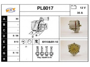SNRA PL8017 kintamosios srovės generatorius