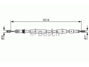 BOSCH 1 987 477 432 trosas, stovėjimo stabdys 
 Stabdžių sistema -> Valdymo svirtys/trosai
4745 A0, 4745 A2, 96 190 725, 96 224 350