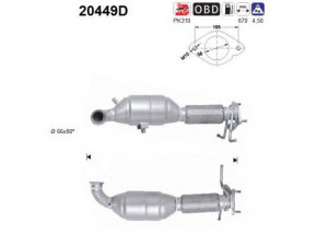 AS 20449D katalizatoriaus keitiklis 
 Išmetimo sistema -> Katalizatoriaus keitiklis
1674977